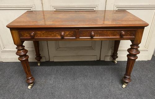 Fine Rare Burr Walnut Writing Table or Desk (1 of 20)