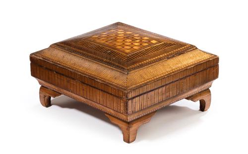 19th Century French Straw Work Box of Quite Outstanding Complexity (1 of 5) 19th Century French Straw Work Box of Quite Outstanding Complexity (1 of 5)