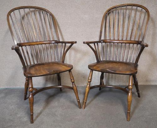 Pair of Oak Windsor Armchairs (1 of 15) Pair of Oak Windsor Armchairs (1 of 15)