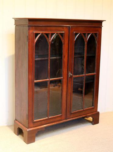 Mahogany Gothic Glazed Bookcase (1 of 11)