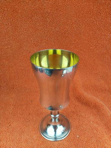 Vintage Sterling Silver Hallmarked Wine Cup with Gold Wash 1970 Poston Products Ltd Birmingham (1 of 8) Vintage Sterling Silver Hallmarked Wine Cup with Gold Wash 1970 Poston Products Ltd Birmingham (1 of 8)