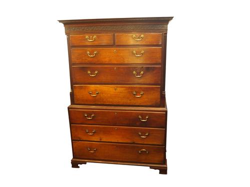 George lll Home Walnut Chest on Chest (1 of 2) George lll Home Walnut Chest on Chest (1 of 2)