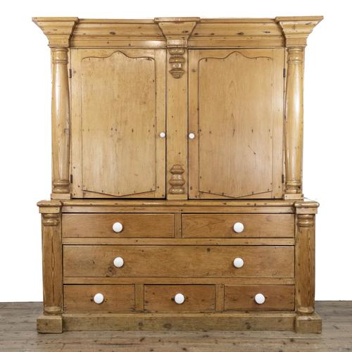 Large Victorian Antique French Pine Housekeeper’s Cupboard (1 of 10) Large Victorian Antique French Pine Housekeeper’s Cupboard (1 of 10)