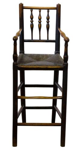 Early 19th Century Turned Ash Spindle Back Child's Chair (1 of 3) Early 19th Century Turned Ash Spindle Back Child's Chair (1 of 3)