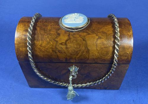 Victorian Burr  Walnut Stationary Box (1 of 19)