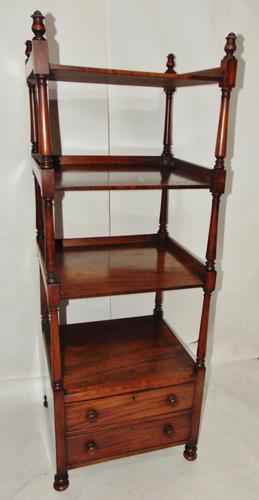 Georgian Mahogany 4 Tier Whatnot (1 of 8)