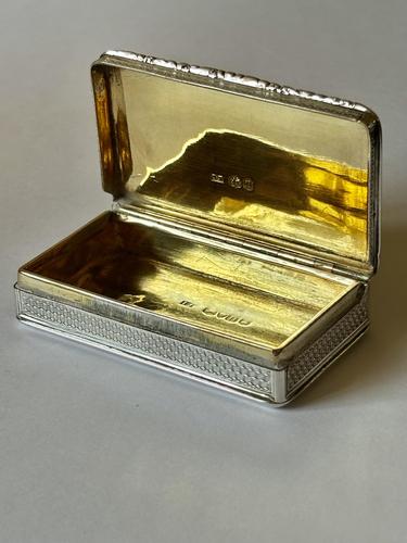 Antique Silver George IV Snuff Box John Jones III London 1828 (1 of 12)