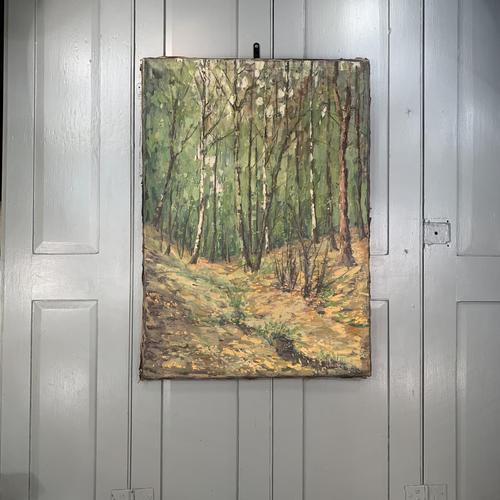 Antique German Impressionist Landscape Oil Painting of Woodland Signed Keiker (1 of 10) Antique German Impressionist Landscape Oil Painting of Woodland Signed Keiker (1 of 10)
