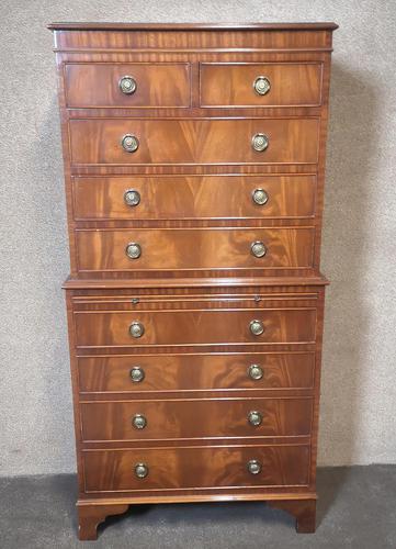 Walnut Chest on Chest / Tallboy (1 of 9)