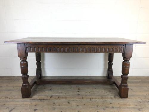 Early 20th Century Antique Oak Refectory Table (1 of 16)