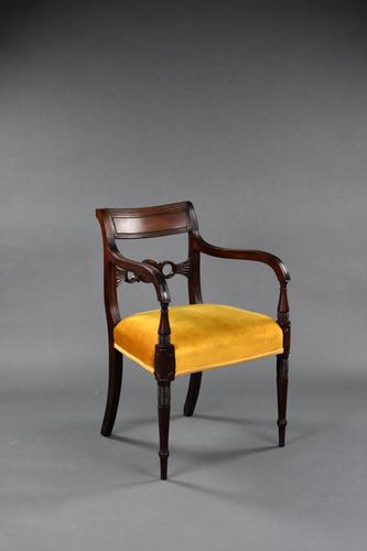 Regency Mahogany Open Armchair (1 of 10)