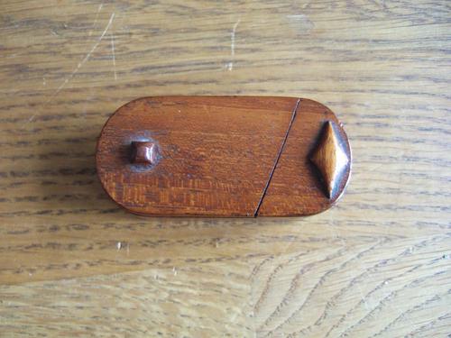 19th Century Treen "Puzzle" Snuff Box (1 of 4) 19th Century Treen "Puzzle" Snuff Box (1 of 4)