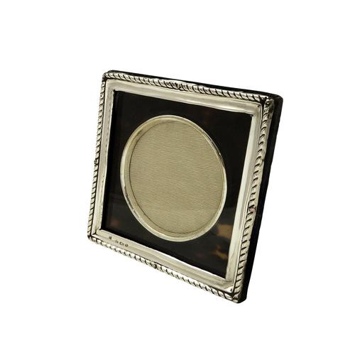 Antique Edwardian Sterling Silver & Tortoiseshell Photo Frame 1905 (1 of 8)