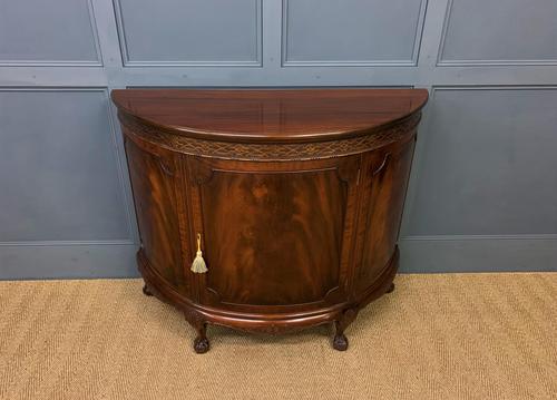 Mahogany Chippendale Style Demi Lune Commode (1 of 12)