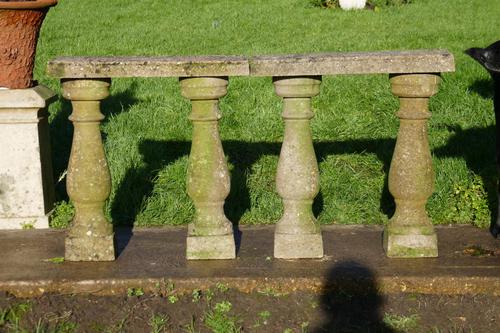 Weatherworn Concrete Balustrade, Columns & Coping Stones (1 of 7)