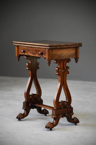 Antique Victorian Mahogany Games Table (1 of 12)