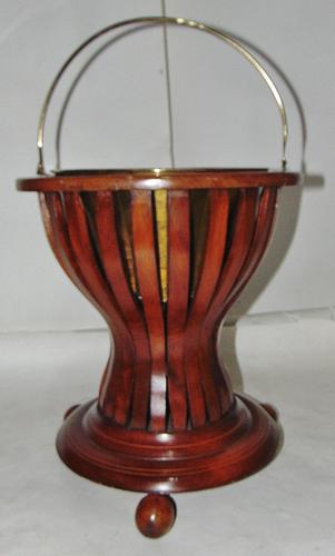 Dutch Mahogany Slatted Jardiniere (1 of 5)