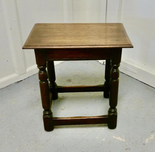 Another 19th Century Oak Joint Stool (1 of 6)