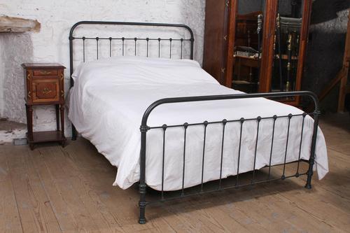 Pleasingly Simple French All Iron King Size Bed (1 of 9)