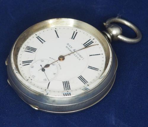 Antique Silver Pocket Watch Keyless Wind Open Face Pocket Watch Kay & Comp (1 of 10)