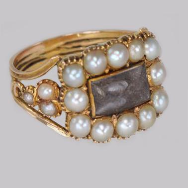 Georgian 15ct Gold Pearl Antique Memorial English Ring c.1800 (1 of 20) Georgian 15ct Gold Pearl Antique Memorial English Ring c.1800 (1 of 20)