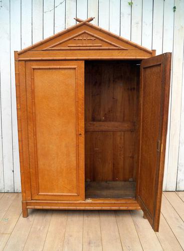 French Faux Bamboo Cupboard (1 of 9)