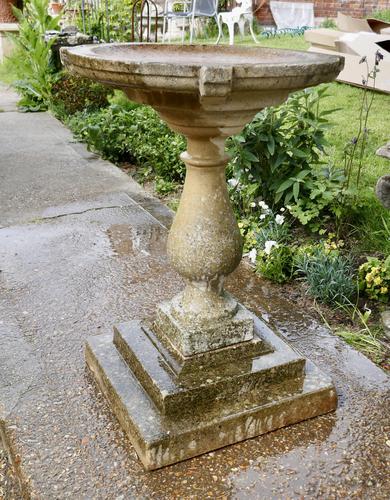 Large Weathered Bird Bath (1 of 12)