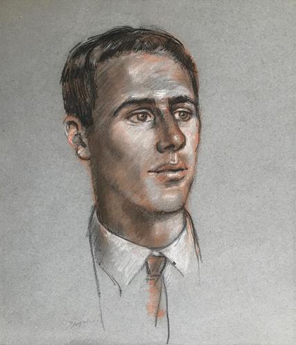 Original Pastel portrait 'Hampstead 1960' by Toby Horne Shepherd 1909-1993. Signed. (1 of 1) Original Pastel portrait 'Hampstead 1960' by Toby Horne Shepherd 1909-1993. Signed. (1 of 1)