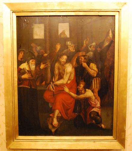 'The Mocking of Christ' 17th Century Painting (1 of 12) 'The Mocking of Christ' 17th Century Painting (1 of 12)