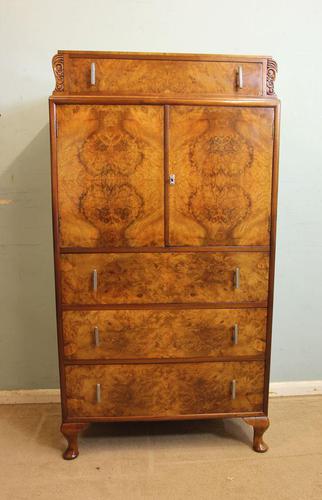 Burr Walnut Art Deco Tallboy Chest of Drawers (1 of 12) Burr Walnut Art Deco Tallboy Chest of Drawers (1 of 12)