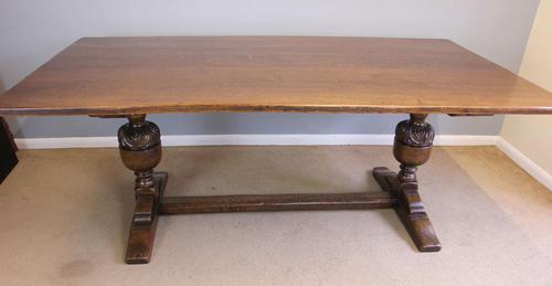 Antique Large Oak Refectory Farmhouse Kitchen Dining Table (1 of 15) Antique Large Oak Refectory Farmhouse Kitchen Dining Table (1 of 15)