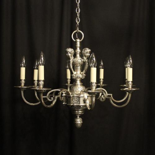 French Silver Gilded Cherub 8 Light Antique Chandelier (1 of 10) French Silver Gilded Cherub 8 Light Antique Chandelier (1 of 10)
