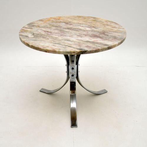 1960's Vintage Marble & Chrome Coffee Table (1 of 8)