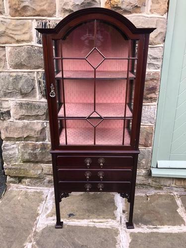 Antique Mahogany Display Music Cabinet (1 of 9)