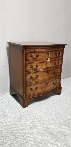 Small Burr Walnut Serpentine Chest of Drawers (1 of 10)