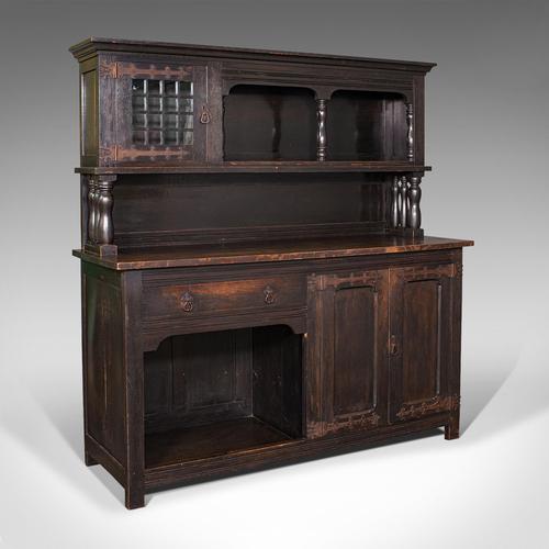 Large Antique Housekeeper's Cabinet, Dresser, Arts & Crafts, after Liberty, 1910 (1 of 12)