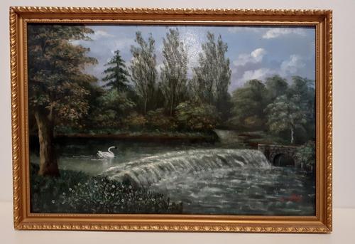 Early 20th Century Oil on Board, Signed Henry Hill (1 of 3)