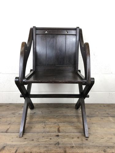 Unusual Antique Oak Gothic Armchair (1 of 9)