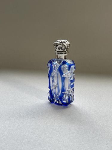 Gorgeous Victorian Silver Mounted Scent Bottle (1 of 5)