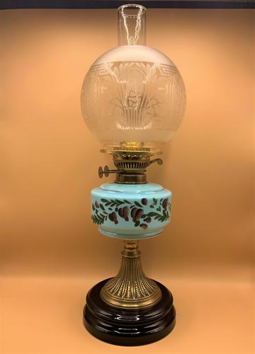 Quality 19thc Victorian Twin-Burning Duplex Porcelain & Ceramic Table Oil Lamp (1 of 12) Quality 19thc Victorian Twin-Burning Duplex Porcelain & Ceramic Table Oil Lamp (1 of 12)