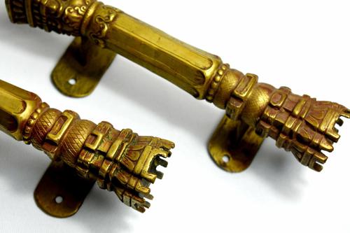 Pair of Early 20th Century Brass Candle Wall Sconces (1 of 8)