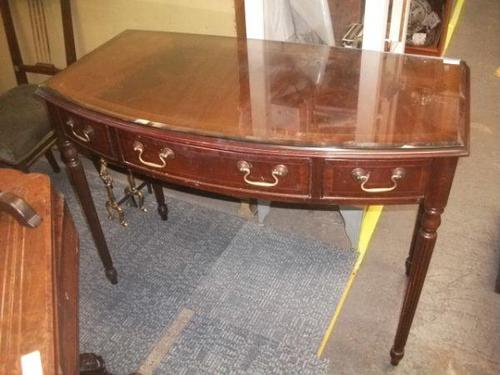 Three Drawer Mahogany Writing Desk (1 of 2)