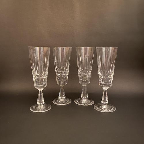 Four Waterford 'Rosslare' Champagne Flutes (1 of 1)