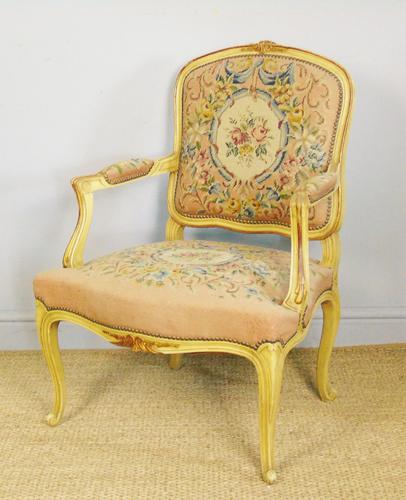 French Tapestry Fauteuil Armchair (1 of 9)