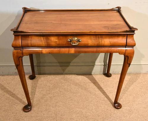 Walnut Silver Table in Dutch 18th Century Style (1 of 8)