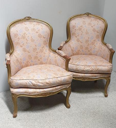 Good Pair French Tub Chairs (1 of 10)