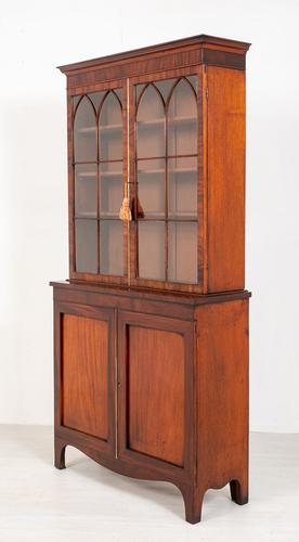 Regency Mahogany 2 Door Glazed Bookcase (1 of 7)