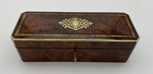Victorian Burr Cedar Glove Box Cross Banded in Tulipwood (1 of 13) Victorian Burr Cedar Glove Box Cross Banded in Tulipwood (1 of 13)