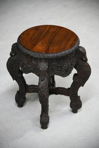 Anglo Indian Padouk Side Table (1 of 11)