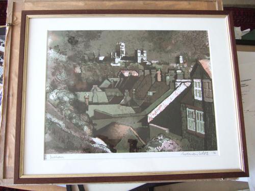 Norman Wade: L/e Screenprint of Durham at Night, Featuring the Cathedral, Dated 1976 (1 of 5) Norman Wade: L/e Screenprint of Durham at Night, Featuring the Cathedral, Dated 1976 (1 of 5)